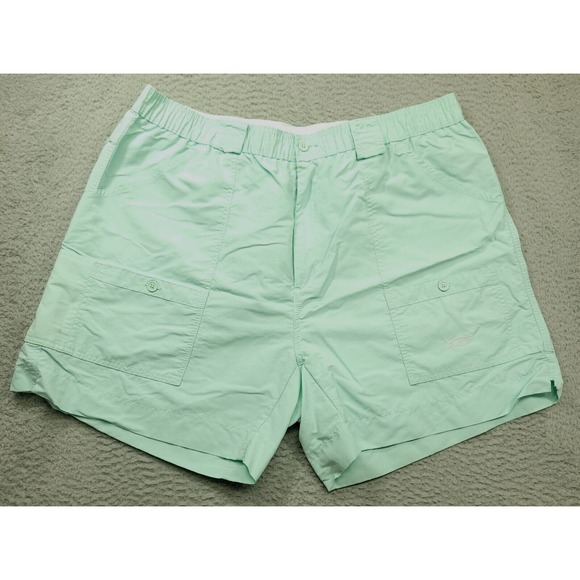 AFTCO Original Fishing Men's 44 (38) Cargo Shorts Mint Athletic Stretch Outdoor - Picture 1 of 6